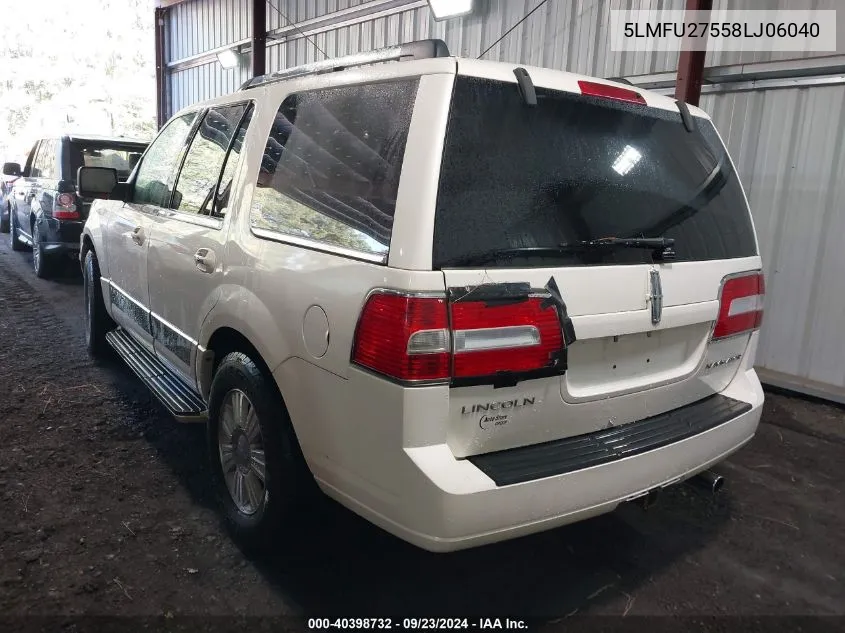 5LMFU27558LJ06040 2008 Lincoln Navigator