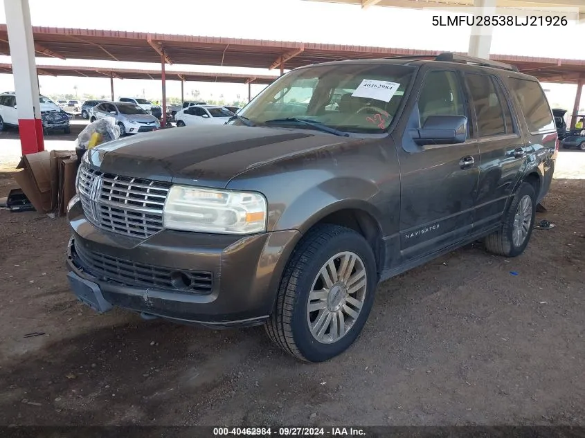 2008 Lincoln Navigator VIN: 5LMFU28538LJ21926 Lot: 40462984