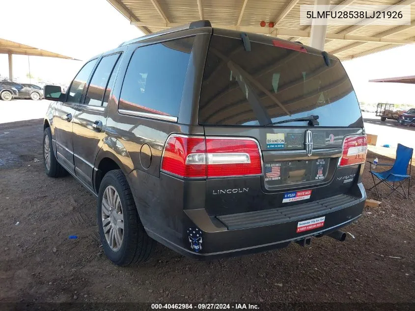 5LMFU28538LJ21926 2008 Lincoln Navigator