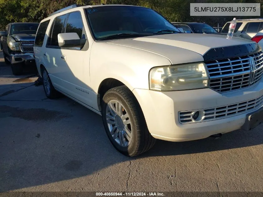 2008 Lincoln Navigator VIN: 5LMFU275X8LJ13775 Lot: 40850944