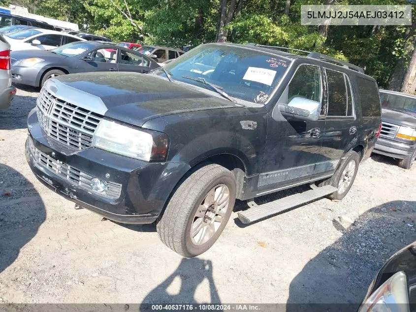 2010 Lincoln Navigator VIN: 5LMJJ2J54AEJ03412 Lot: 40537176