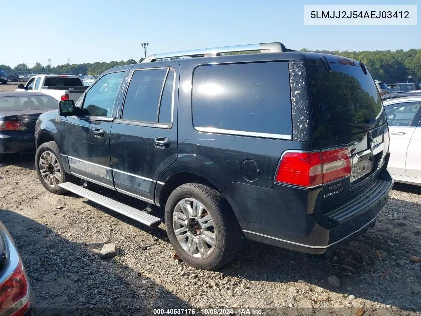 2010 Lincoln Navigator VIN: 5LMJJ2J54AEJ03412 Lot: 40537176