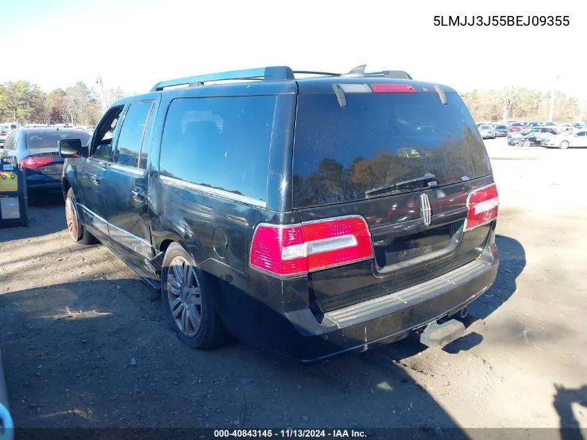 2011 Lincoln Navigator L VIN: 5LMJJ3J55BEJ09355 Lot: 40843145