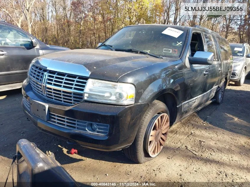 2011 Lincoln Navigator L VIN: 5LMJJ3J55BEJ09355 Lot: 40843145