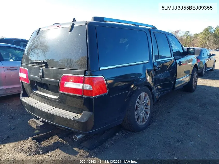 2011 Lincoln Navigator L VIN: 5LMJJ3J55BEJ09355 Lot: 40843145