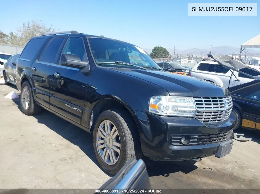 2012 Lincoln Navigator VIN: 5LMJJ2J55CEL09017 Lot: 40658913