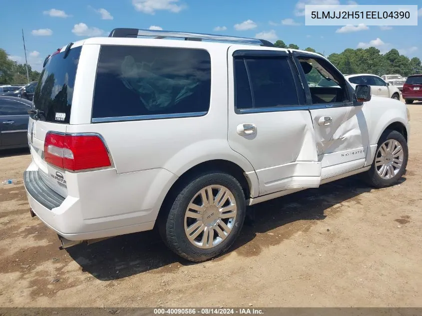 2014 Lincoln Navigator VIN: 5LMJJ2H51EEL04390 Lot: 40090586