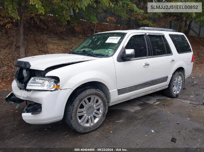 2014 Lincoln Navigator VIN: 5LMJJ2J51EEL00852 Lot: 40404485