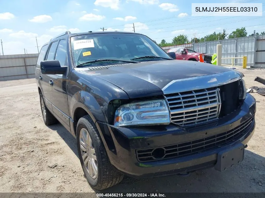 2014 Lincoln Navigator VIN: 5LMJJ2H55EEL03310 Lot: 40456215