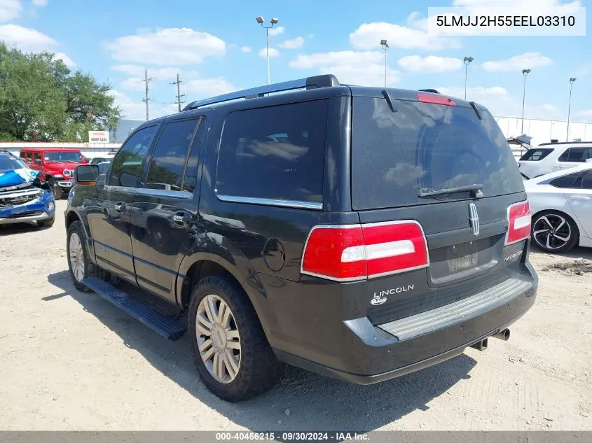 2014 Lincoln Navigator VIN: 5LMJJ2H55EEL03310 Lot: 40456215