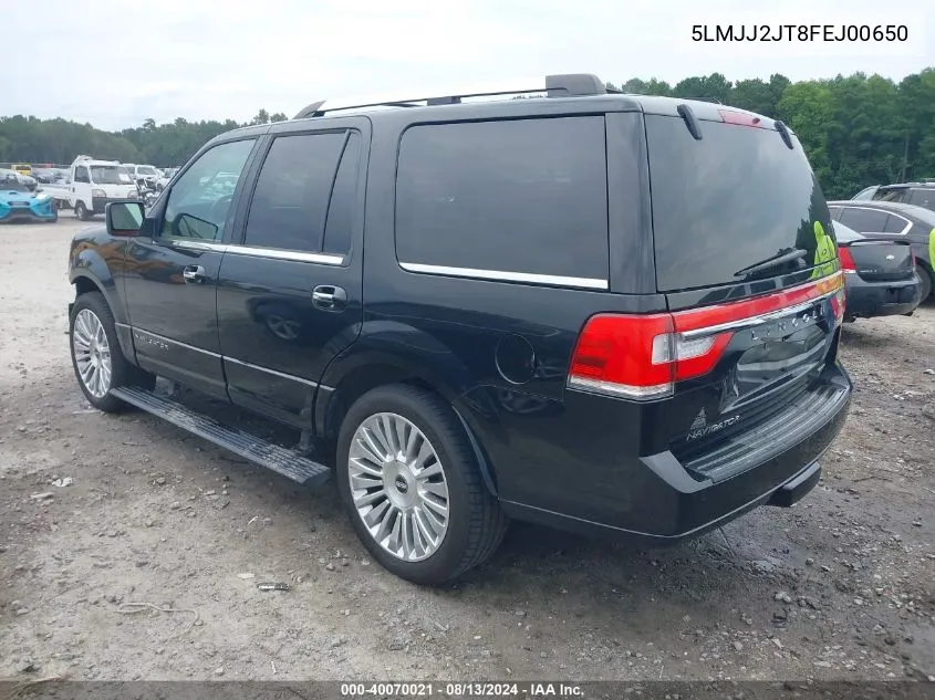 2015 Lincoln Navigator VIN: 5LMJJ2JT8FEJ00650 Lot: 40070021