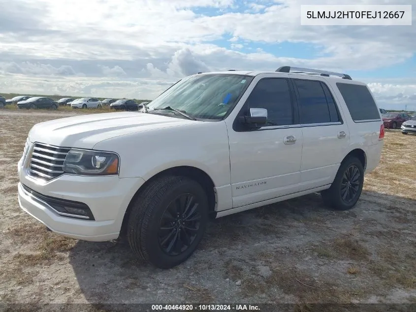 2015 Lincoln Navigator VIN: 5LMJJ2HT0FEJ12667 Lot: 40464920