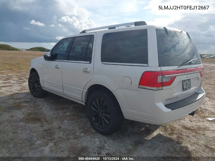 2015 Lincoln Navigator VIN: 5LMJJ2HT0FEJ12667 Lot: 40464920