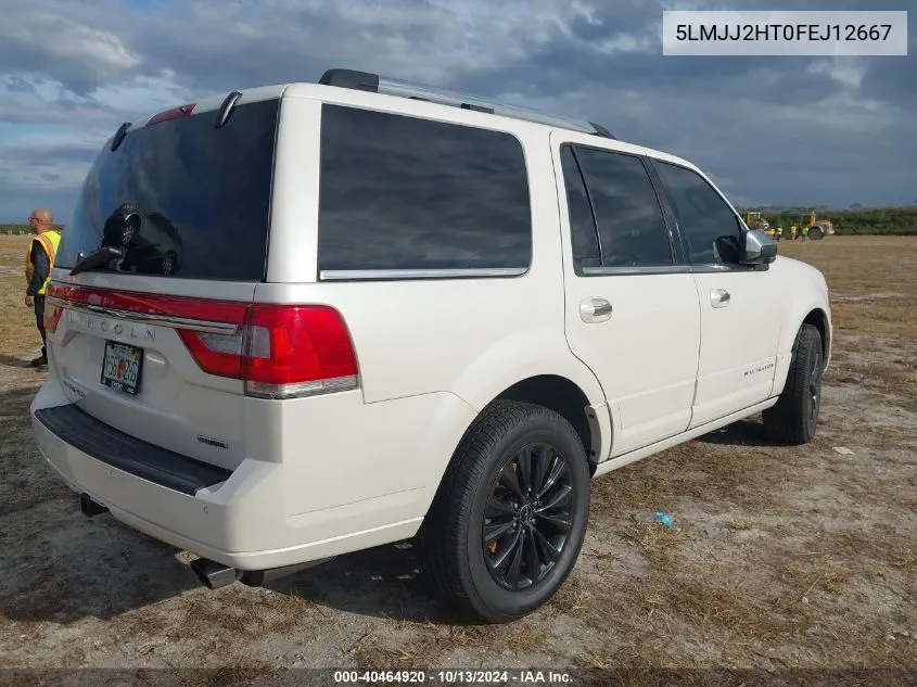 2015 Lincoln Navigator VIN: 5LMJJ2HT0FEJ12667 Lot: 40464920