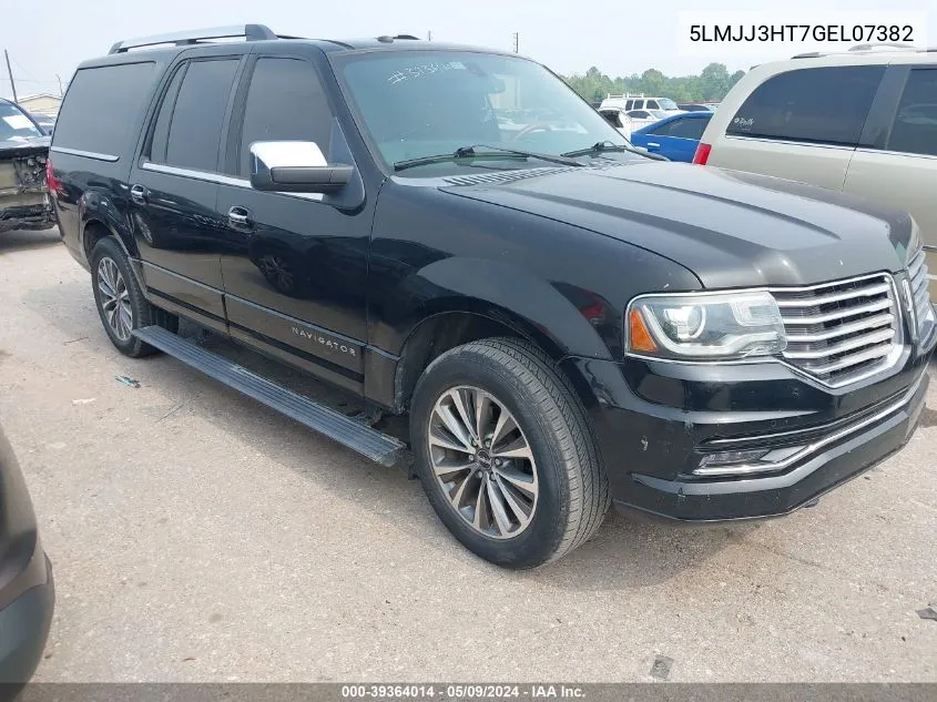 2016 Lincoln Navigator L Select VIN: 5LMJJ3HT7GEL07382 Lot: 39364014