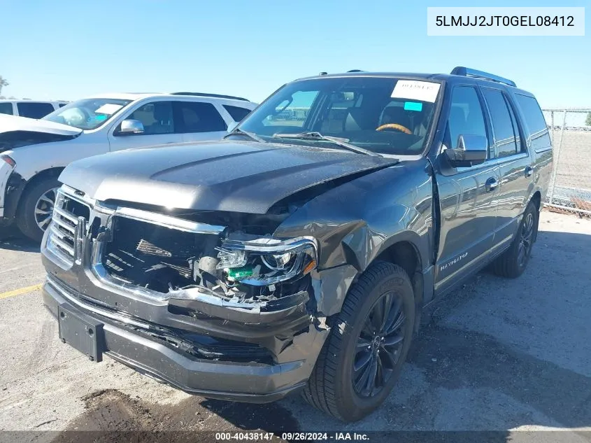 2016 Lincoln Navigator Select VIN: 5LMJJ2JT0GEL08412 Lot: 40438147