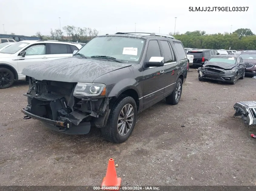 2016 Lincoln Navigator Select VIN: 5LMJJ2JT9GEL03337 Lot: 40445960