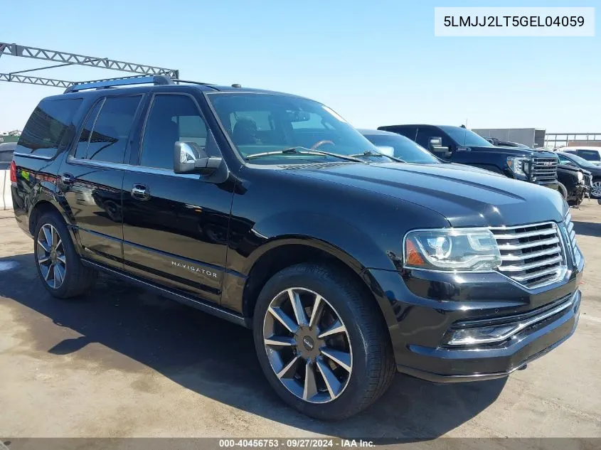 2016 Lincoln Navigator Reserve VIN: 5LMJJ2LT5GEL04059 Lot: 40456753