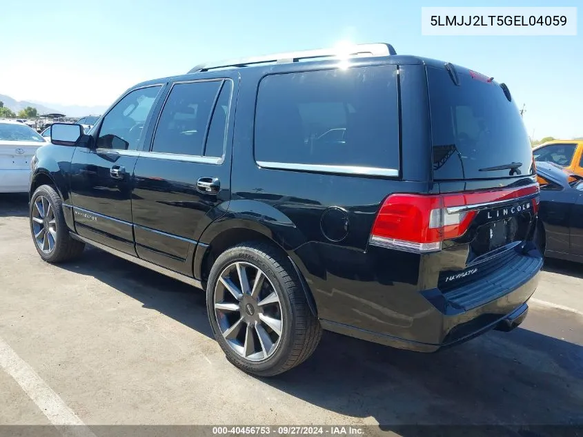 2016 Lincoln Navigator Reserve VIN: 5LMJJ2LT5GEL04059 Lot: 40456753