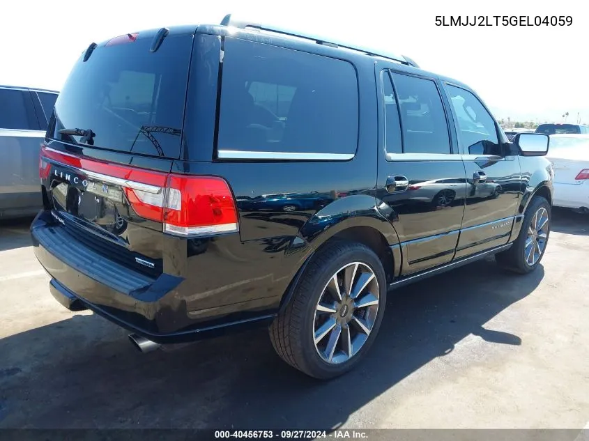 2016 Lincoln Navigator Reserve VIN: 5LMJJ2LT5GEL04059 Lot: 40456753