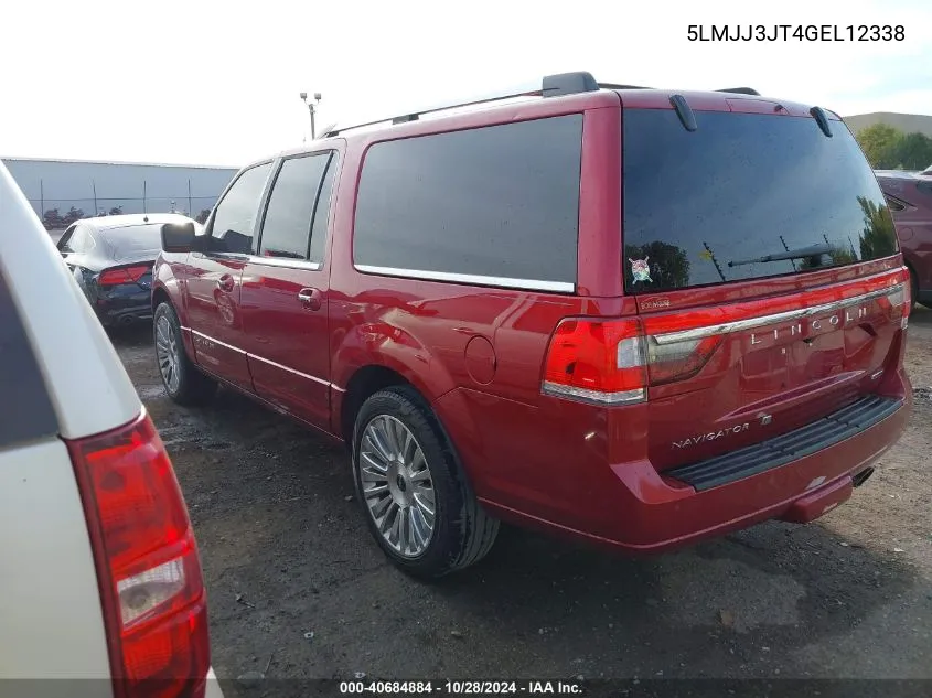 2016 Lincoln Navigator L Select VIN: 5LMJJ3JT4GEL12338 Lot: 40684884