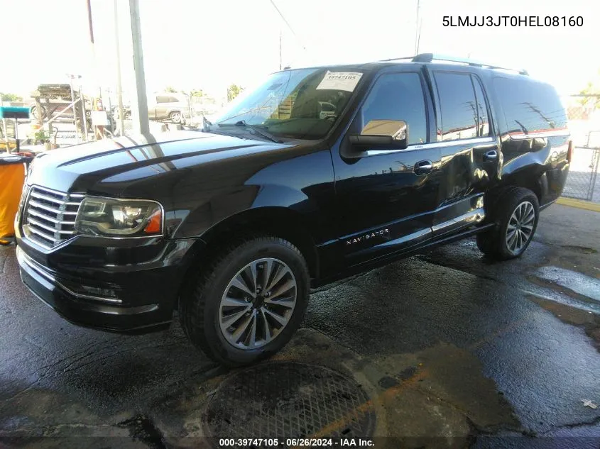 2017 Lincoln Navigator L/Select VIN: 5LMJJ3JT0HEL08160 Lot: 39747105