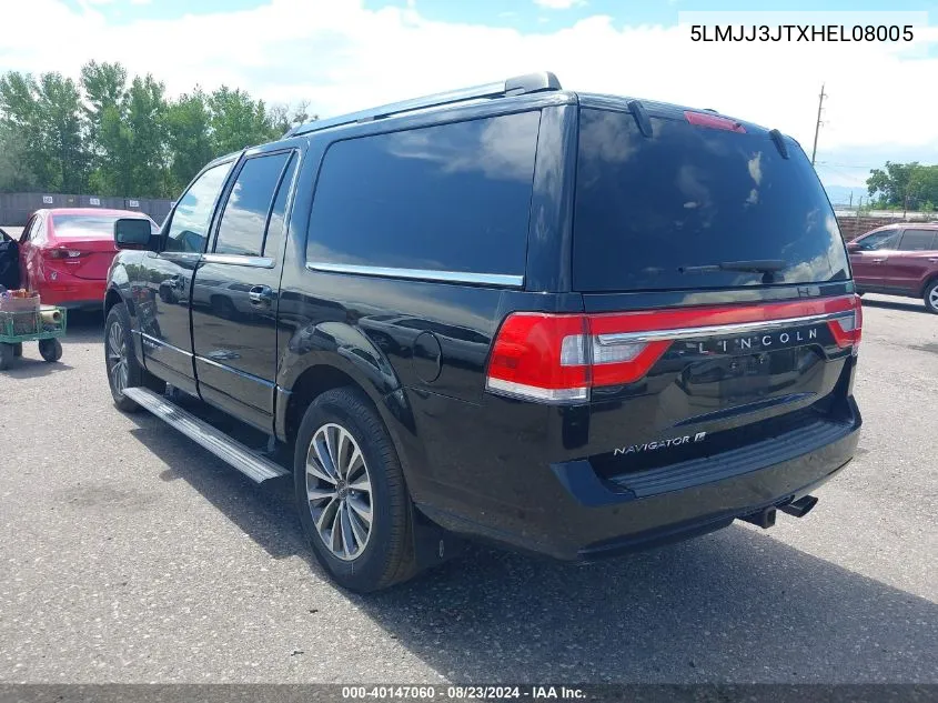 2017 Lincoln Navigator L Select VIN: 5LMJJ3JTXHEL08005 Lot: 40147060