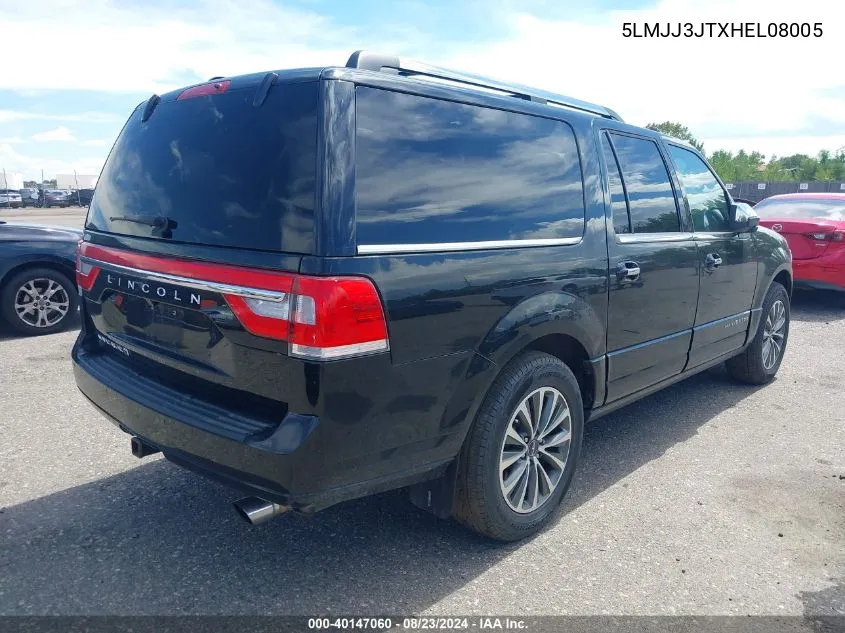 2017 Lincoln Navigator L Select VIN: 5LMJJ3JTXHEL08005 Lot: 40147060