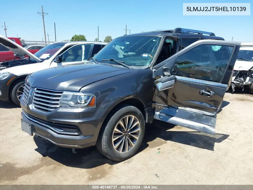 2017 Lincoln Navigator Select VIN: 5LMJJ2JT5HEL10139 Lot: 40148737