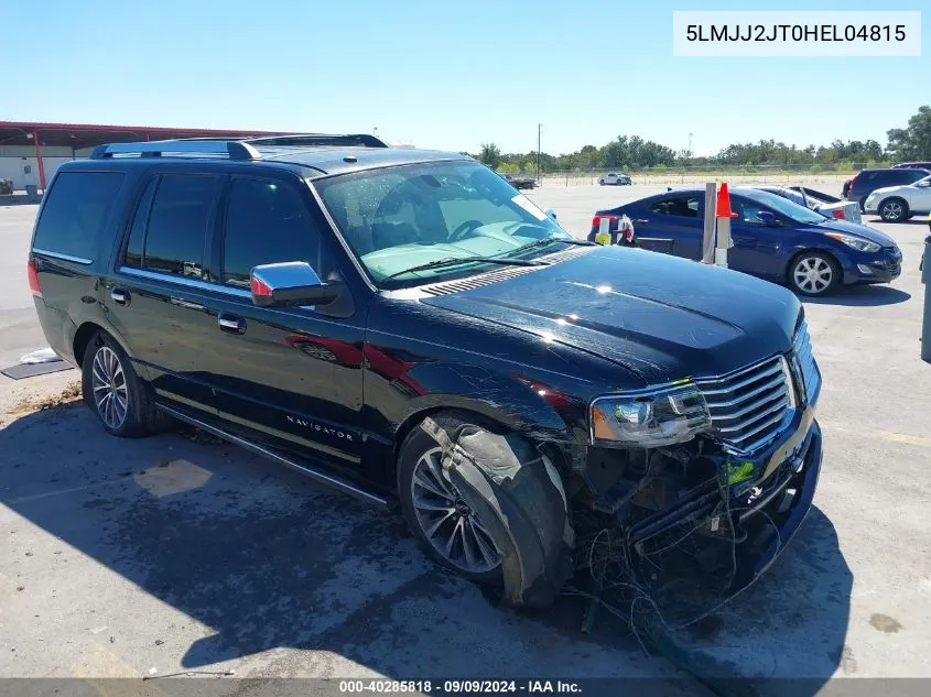 2017 Lincoln Navigator Select VIN: 5LMJJ2JT0HEL04815 Lot: 40285818