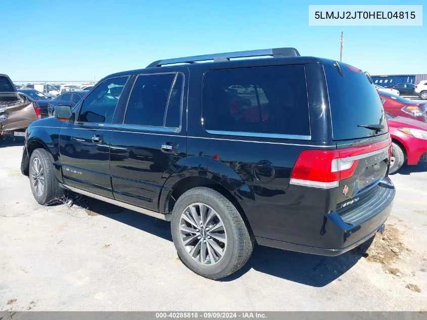 2017 Lincoln Navigator Select VIN: 5LMJJ2JT0HEL04815 Lot: 40285818