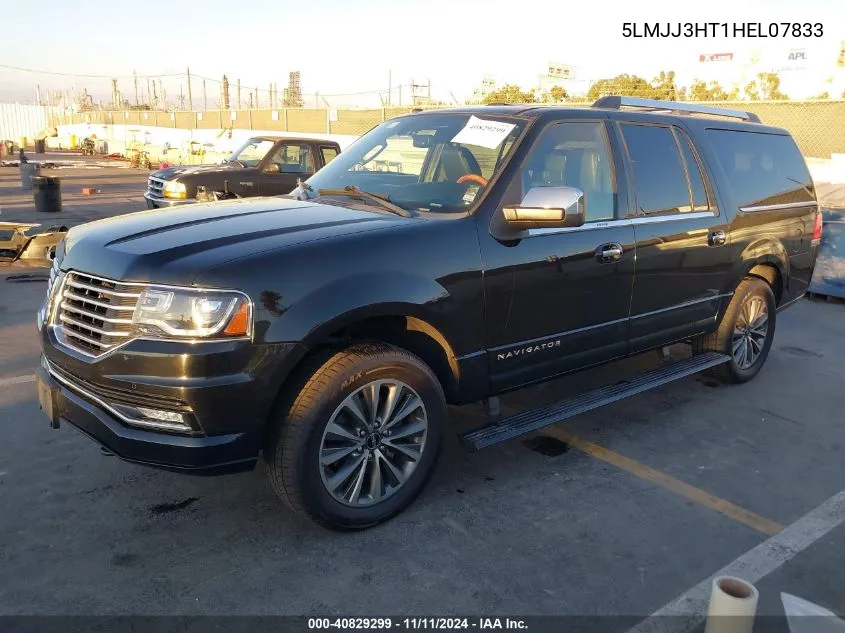 2017 Lincoln Navigator L Select VIN: 5LMJJ3HT1HEL07833 Lot: 40829299