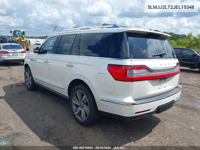 2018 Lincoln Navigator Reserve VIN: 5LMJJ2LT2JEL15348 Lot: 40216544