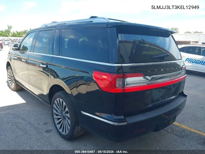 5LMJJ3LT3KEL12949 2019 Lincoln Navigator L Reserve