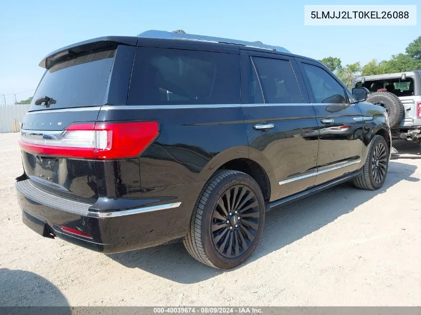 2019 Lincoln Navigator Reserve VIN: 5LMJJ2LT0KEL26088 Lot: 40039674