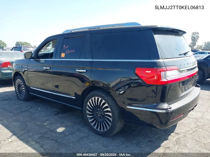 2019 Lincoln Navigator Black Label VIN: 5LMJJ2TT0KEL06813 Lot: 40438427