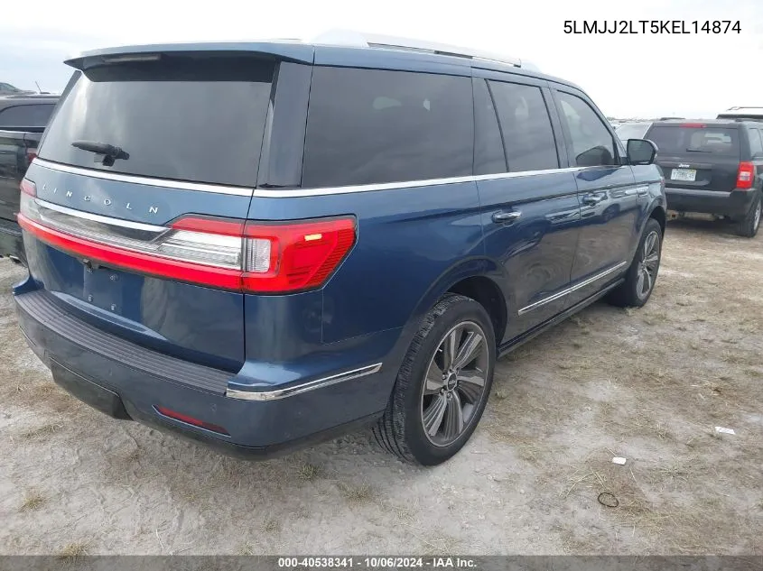 2019 Lincoln Navigator Reserve VIN: 5LMJJ2LT5KEL14874 Lot: 40538341