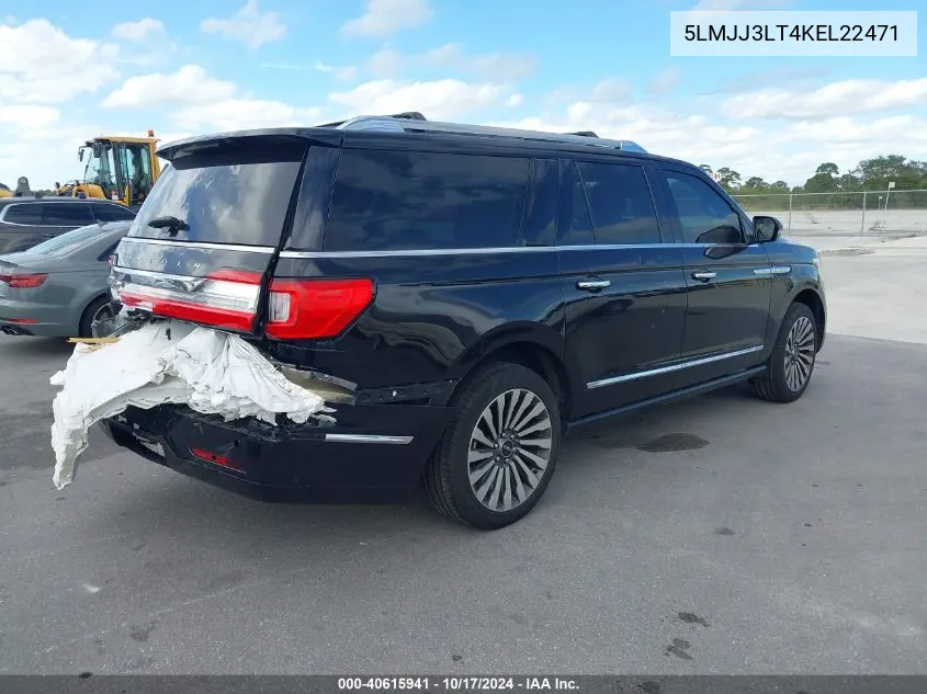 5LMJJ3LT4KEL22471 2019 Lincoln Navigator L Reserve