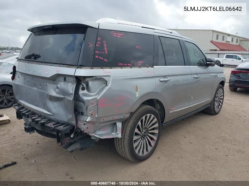 2020 Lincoln Navigator Reserve VIN: 5LMJJ2KT6LEL06642 Lot: 40687748