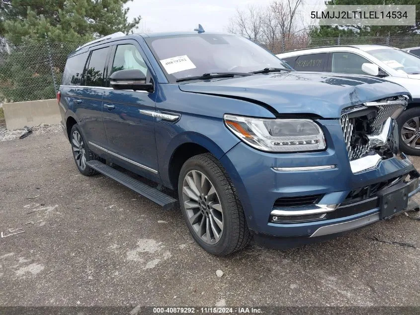 2020 Lincoln Navigator Reserve VIN: 5LMJJ2LT1LEL14534 Lot: 40879292