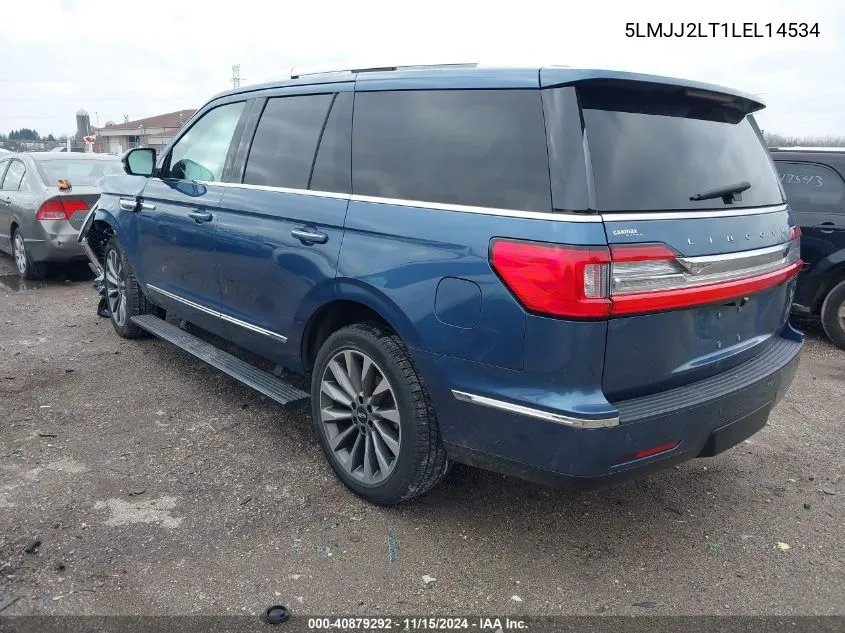 2020 Lincoln Navigator Reserve VIN: 5LMJJ2LT1LEL14534 Lot: 40879292