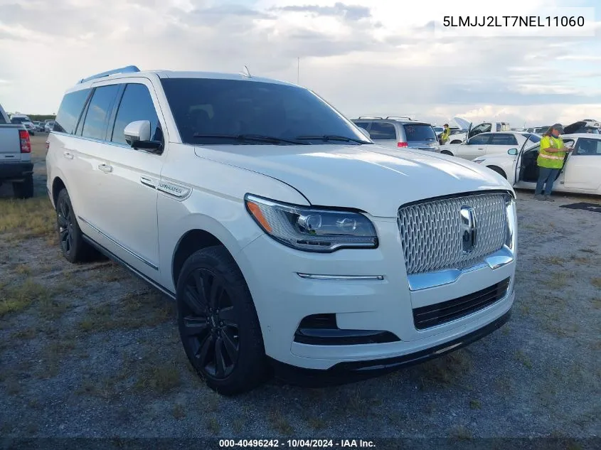 2022 Lincoln Navigator Reserve VIN: 5LMJJ2LT7NEL11060 Lot: 40496242