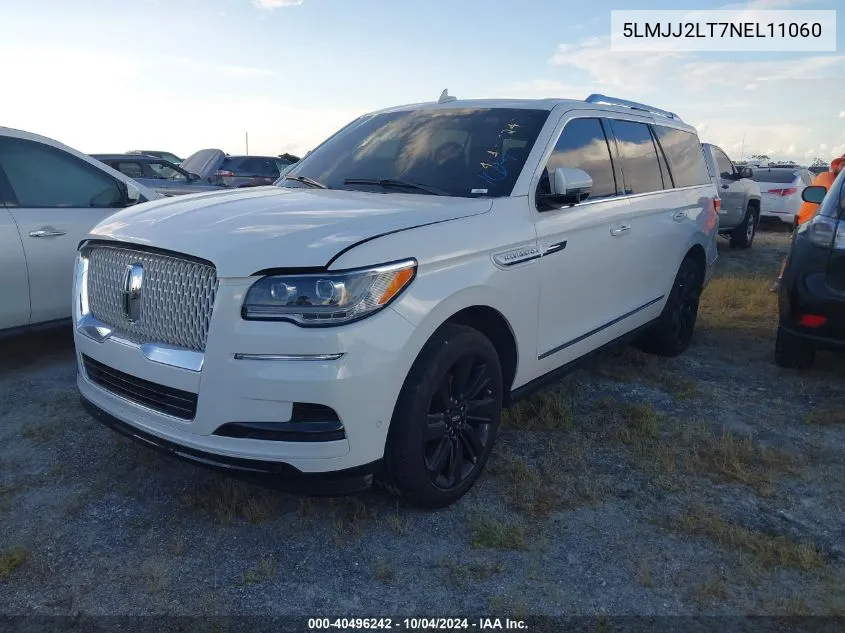 2022 Lincoln Navigator Reserve VIN: 5LMJJ2LT7NEL11060 Lot: 40496242