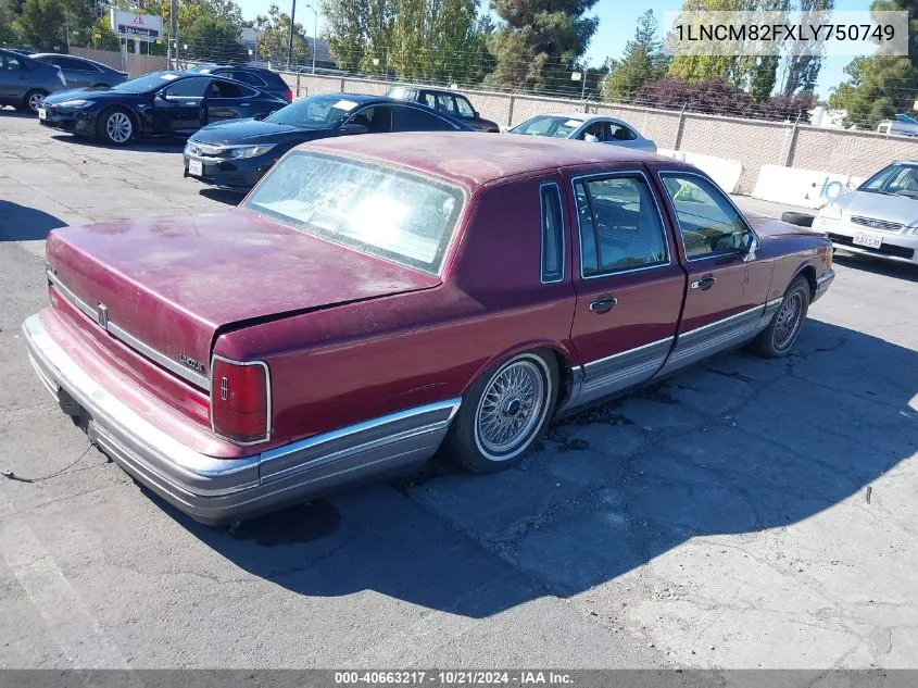 1990 Lincoln Town Car Signature VIN: 1LNCM82FXLY750749 Lot: 40663217