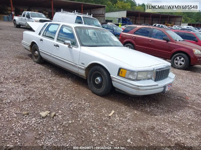 1991 Lincoln Town Car Executive VIN: 1LNCM81WXMY685548 Lot: 40428571