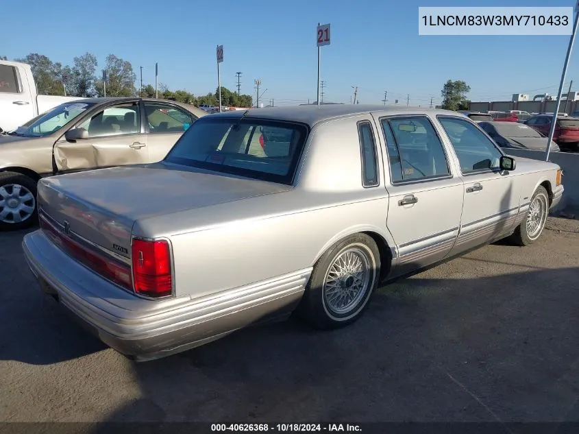 1991 Lincoln Town Car Cartier VIN: 1LNCM83W3MY710433 Lot: 40626368