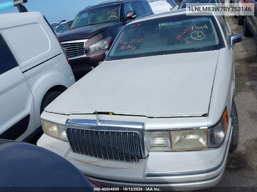 1994 Lincoln Town Car Cartier VIN: 1LNLM83W7RY753146 Lot: 40504889