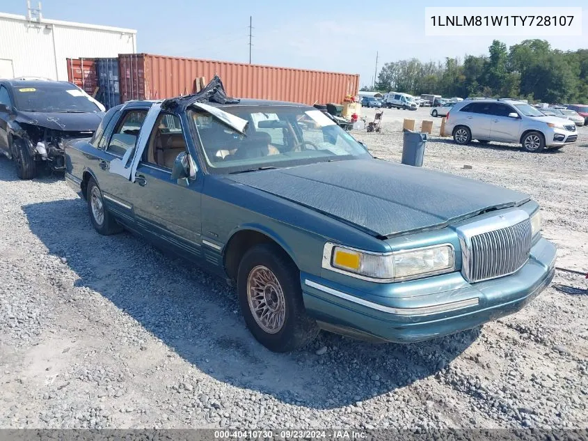 1996 Lincoln Town Car Executive VIN: 1LNLM81W1TY728107 Lot: 40410730