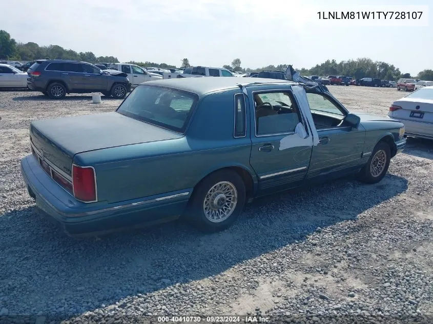 1LNLM81W1TY728107 1996 Lincoln Town Car Executive