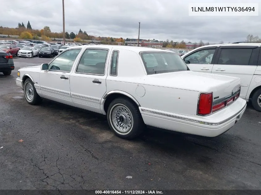 1996 Lincoln Town Car Executive VIN: 1LNLM81W1TY636494 Lot: 40816454